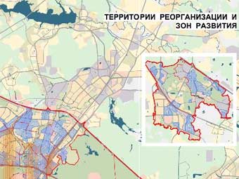 Фрагмент Генплана развития Москвы с сайта mka.mos.ru